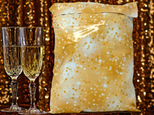 10x13 Inch GOLDEN Glam Confettie Designer Mailers, New Year  Designer Self Sealing Shipping Bags Weddings, Parties, Celebrations, Christmas.