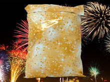 10x13 Inch GOLDEN Glam Confettie Designer Mailers, New Year  Designer Self Sealing Shipping Bags Weddings, Parties, Celebrations, Christmas.