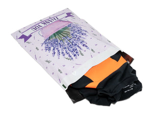 10x13 Lavender Plant Thank you Poly Mailers, Self Sealing Purple Spring Summer Mailer, Cute Packaging, Boutique Poly Mailer Shipping Bags!