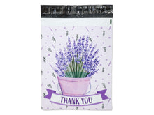10x13 Lavender Plant Thank you Poly Mailers, Self Sealing Purple Spring Summer Mailer, Cute Packaging, Boutique Poly Mailer Shipping Bags!