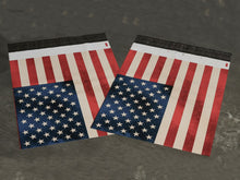 10x13 Rustic Flag Patriotic Poly Shipping Mailers,  United States Red White & Blue Stars and Stripes American Flag Design Shipping Mail Bags