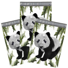 10x13 Cute Panda Bear Flat Poly Mailers, Custom Designer Shipping Self Seal Shipping Mailing bags - ShipNFun