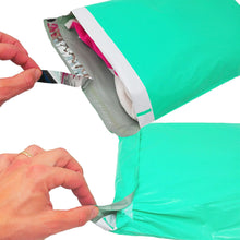 12 x 15" Sea Green Teal Poly Shipping Mailers Self Sealing 12x15.5 Envelope Mailing Bags - ShipNFun