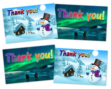 2 x 3" Quality Thank You Stickers,  70 lb Adhesive Shipping, Mailing, Scrapbooking, Planner Pack Set, Fall, Summer, Winter Theme Packaging